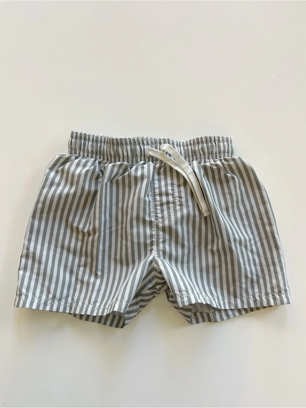 H&M Toddler Sage Stripes Swim Trunks - 18/24 M